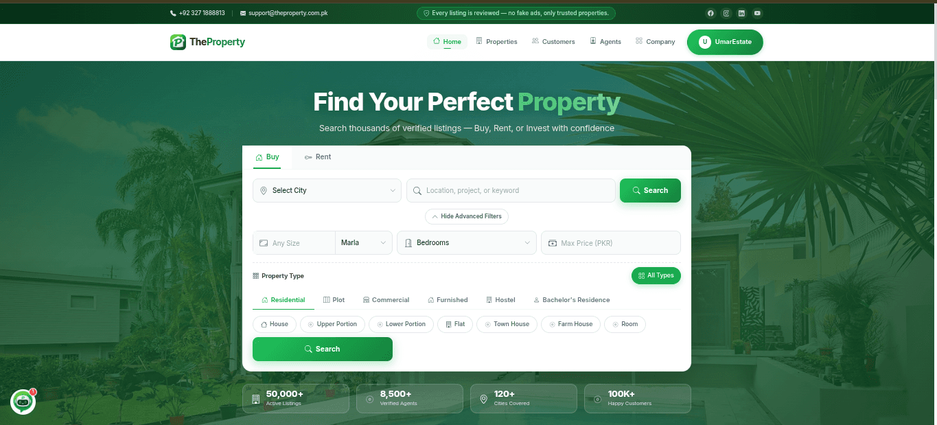 Search with advanced filters